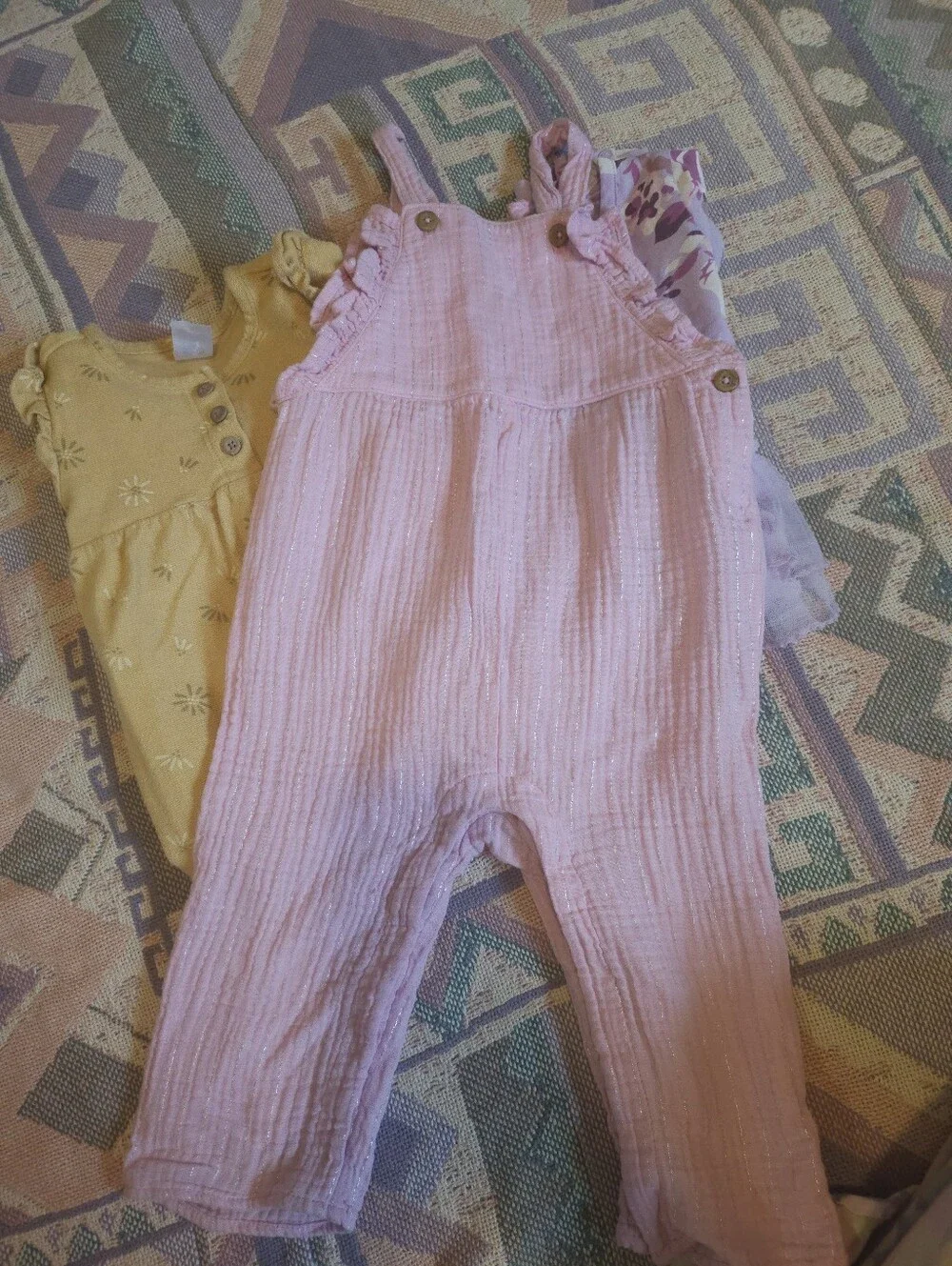 Lot of 4 Jumpsuits from Carter's, Wonder Nation, Okie Dokie, Knotted Fern